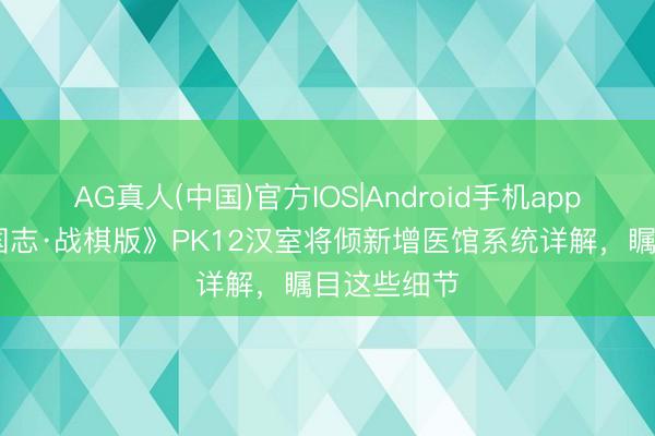 AG真人(中国)官方IOS|Android手机app下载 《三国志·战棋版》PK12汉室将倾新增医馆系统详解，瞩目这些细节