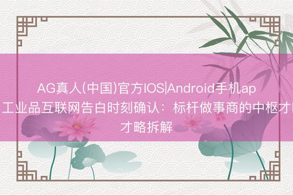 AG真人(中国)官方IOS|Android手机app下载 工业品互联网告白时刻确认：标杆做事商的中枢才略拆解