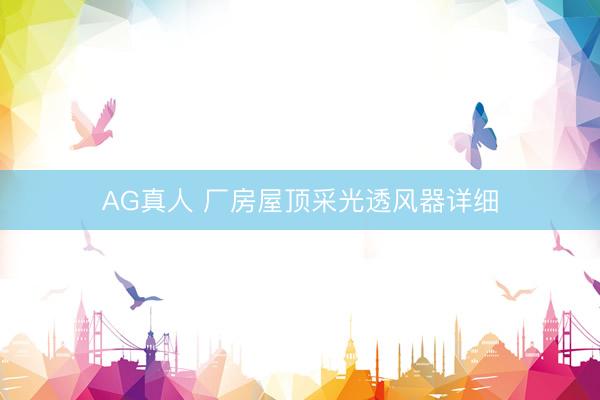 AG真人 厂房屋顶采光透风器详细