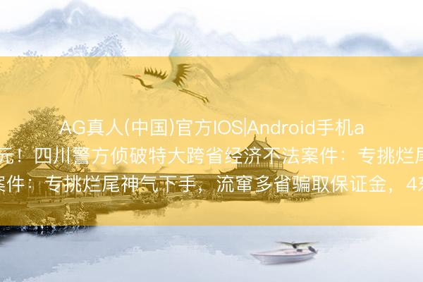 AG真人(中国)官方IOS|Android手机app下载 涉案方针近100亿元！四川警方侦破特大跨省经济不法案件：专挑烂尾神气下手，流窜多省骗取保证金，4东说念主被捏获