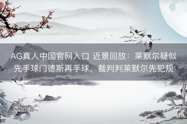 AG真人中国官网入口 近景回放：莱默尔疑似先手球门德斯再手球，裁判判莱默尔先犯规