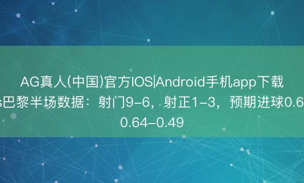 AG真人(中国)官方IOS|Android手机app下载 拜仁vs巴黎半场数据：射门9-6，射正1-3，<a href=