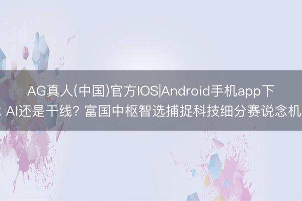 AG真人(中国)官方IOS|Android手机app下载 AI还是干线? 富国中枢智选捕捉科技细分赛说念机遇