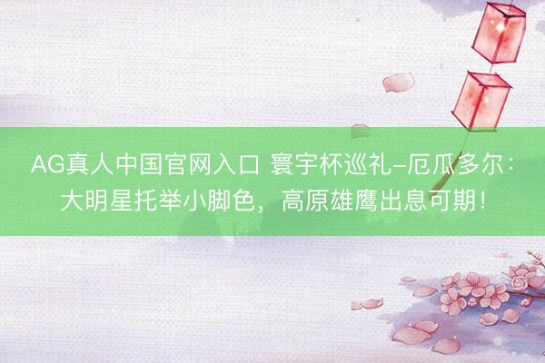 AG真人中国官网入口 寰宇杯巡礼-厄瓜多尔：大明星托举小脚色，高原雄鹰出息可期！