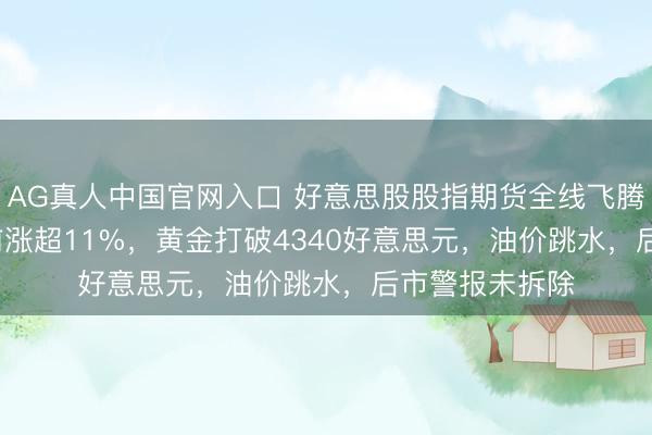 AG真人中国官网入口 好意思股股指期货全线飞腾，SpaceX盘前涨超11%，黄金打破4340好意思元，油价跳水，后市警报未拆除